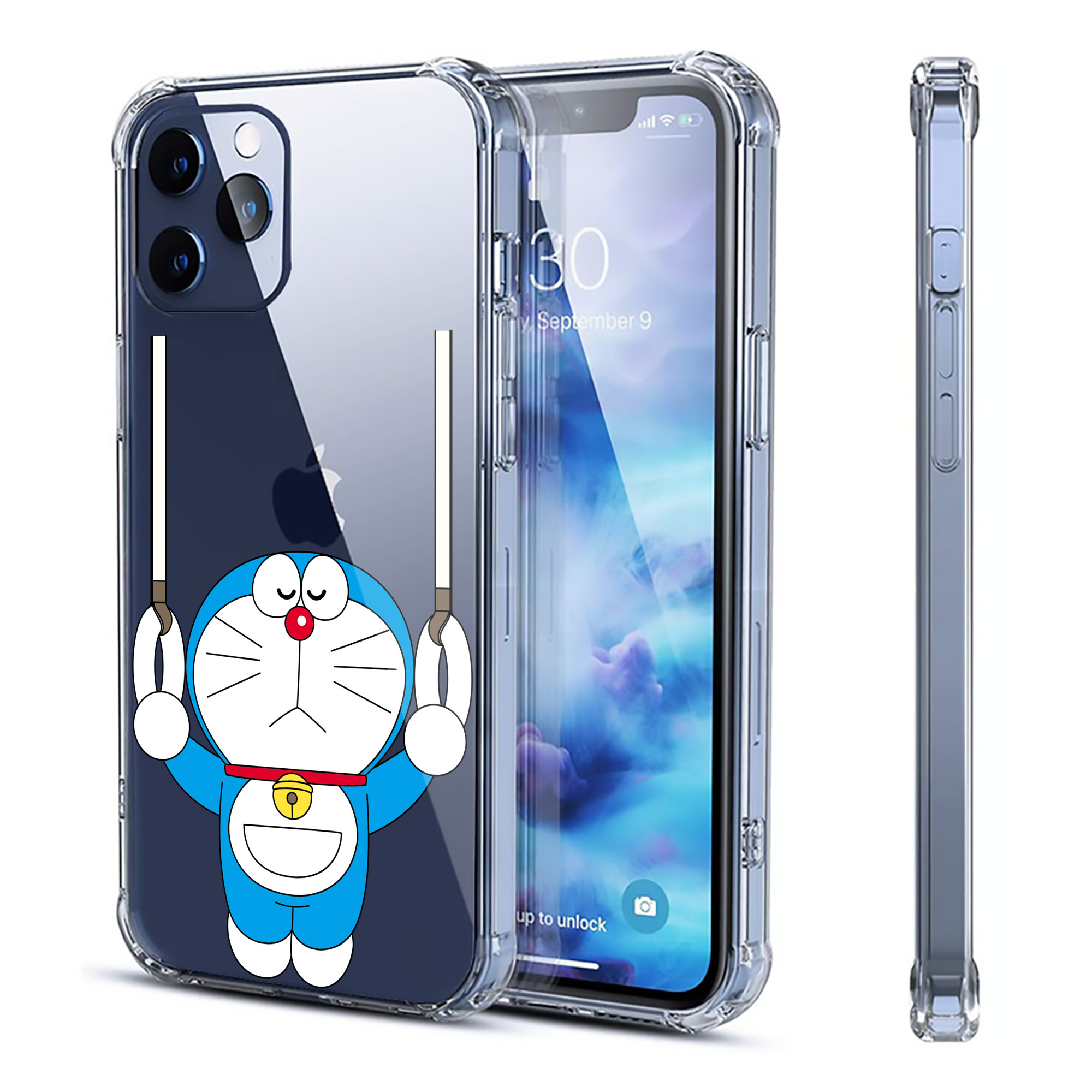（画像用） ドラえもん Doraemon 【iPhone 12シリーズ対応】透明スマホケース（クリアソフトケース）